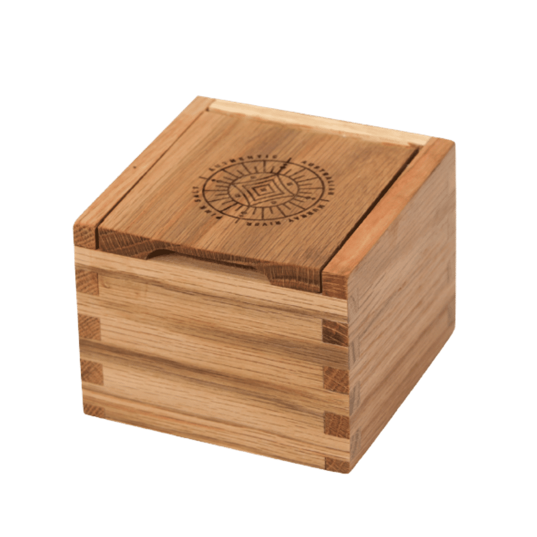 Wooden Salt Box Gift Box Murray River Salt