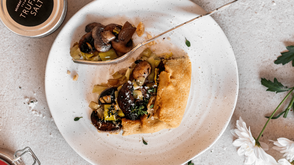 Mushroom & Thyme Galette with Truffle Salt