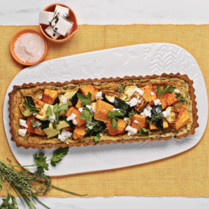 Roasted Pumpkin and Zucchini Tart