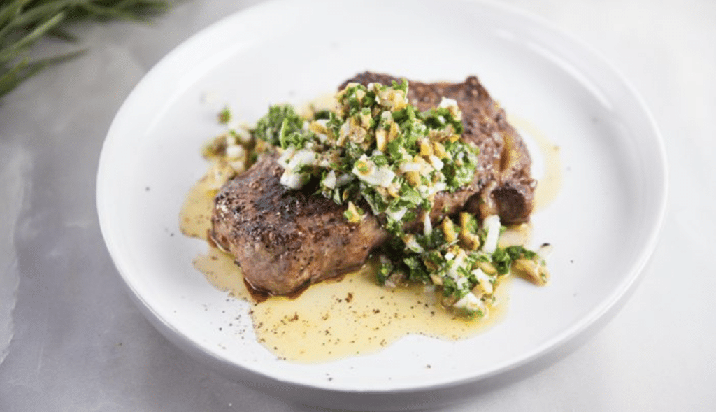 Steak with Salsa Verde