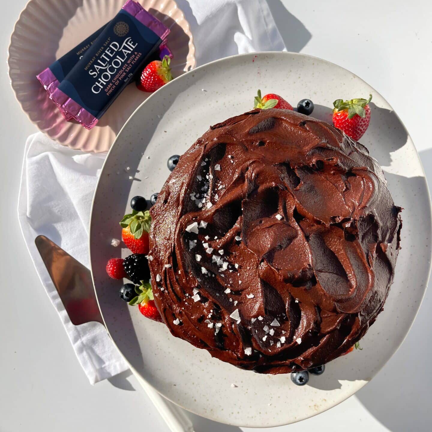 Chocolate Cake Recipe using our Gourmet Pink Salt